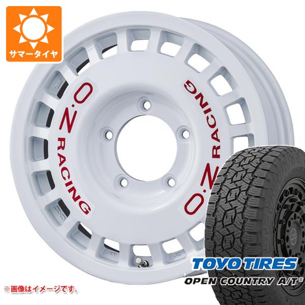 【タイヤ交換対象】ジムニー用 サマータイヤ トーヨー オープンカントリー A/T3 175/80R16 91S ブラックレター OZ ラリーレーシング 4x4 5.5-16 タイヤホイール4本セット