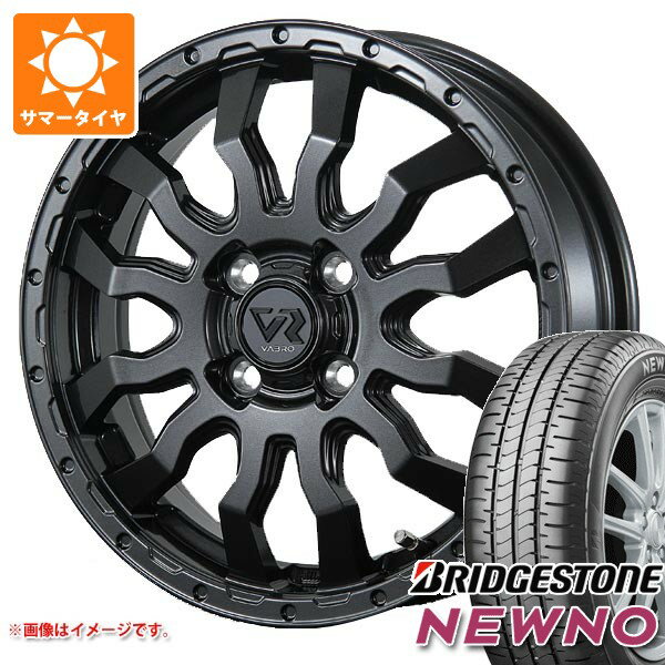 【タイヤ交換対象】キャリイ DA16T用 サマータイヤ ブリヂストン ニューノ 165/65R14 79S ヴァブロ RR-01 4.5-14 タイヤホイール4本セット