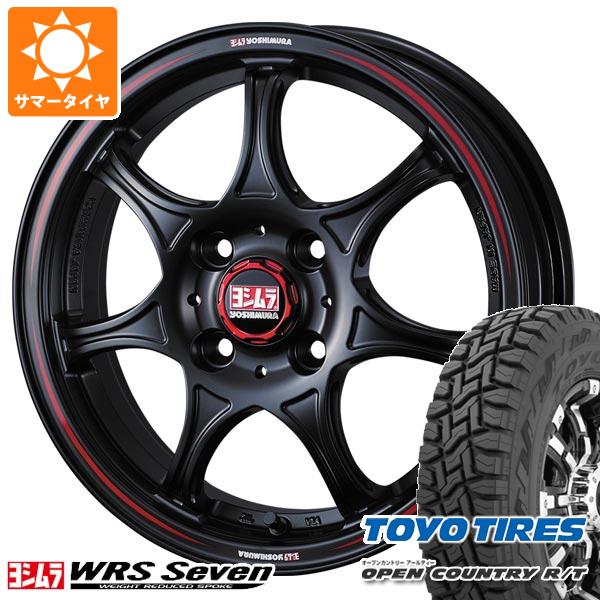 【タイヤ交換対象】キャリイ DA16T用 2025年製 サマータイヤ トーヨー オープンカントリー R/T 165/80R14 97/95N ホワイトレター ヨシムラ WRS セブン 4.5-14 タイヤホイール4本セット