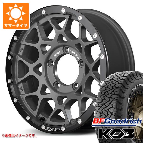 【タイヤ交換対象】5本セット ジムニーシエラ JB74W用 サマータイヤ BFグッドリッチ オールテレーンT/A KO3 LT225/75R16 115/112S ホワイトレター レイズ デイトナ M8 xB エディション 6.0-16 タイヤホイール5本セット