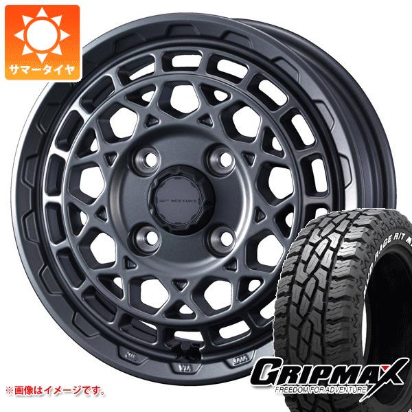 【タイヤ交換対象】キャリイ DA16T用 サマータイヤ グリップマックス マッドレイジ R/T MAX 165/60R15 77Q ホワイトレター マッドヴァンスX タイプM 4.5-15 タイヤホイール4本セット