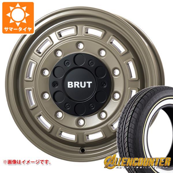 【タイヤ交換対象】ハイエース 200系用 サマータイヤ オーレンカウンター クラシックオーバル 215/65R16C 109/107T ホワイト/イエローリボン ブルート BR-70 6.5-16 タイヤホイール4本セット