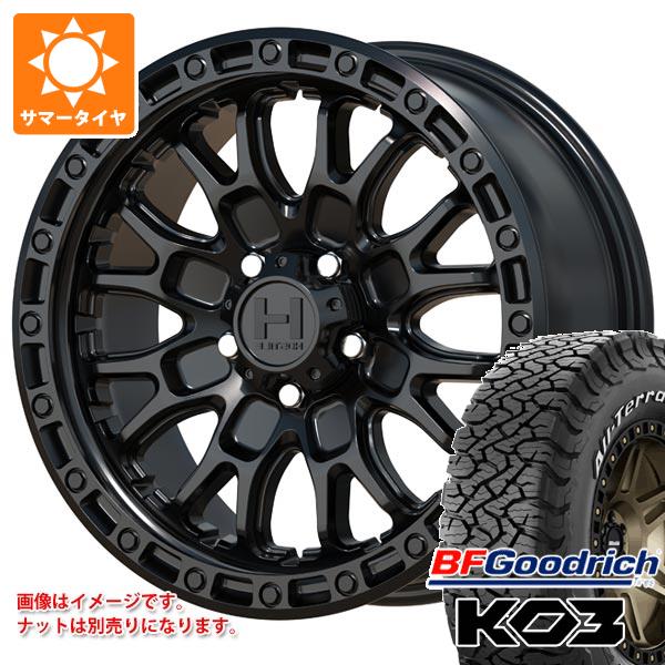 【タイヤ交換対象】エクリプスクロス GK系用 サマータイヤ BFグッドリッチ オールテレーンT/A KO3 LT225/65R17 107/103S ブラックレター ホスタイル H135 リッジクレスト 8.0-17 タイヤホイール4本セット