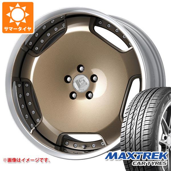 【タイヤ交換対象】トヨタ ランドクルーザー300用 サマータイヤ マックストレック フォルティス T5 285/45R22 114V XL ワーク LS アダマス 10.0-22 タイヤホイール4本セット