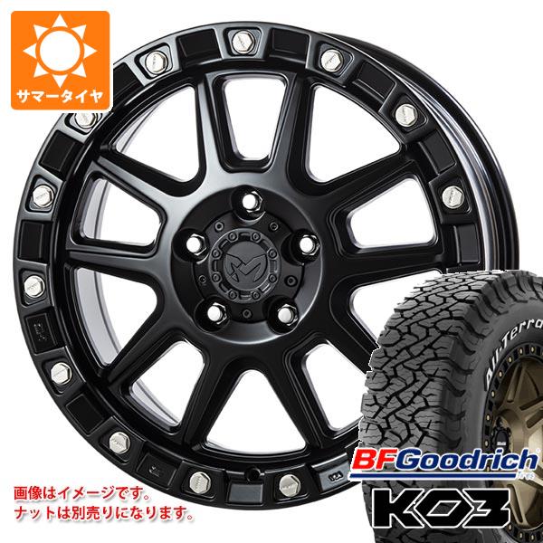 【タイヤ交換対象】ジープ ラングラー JK/JL系用 サマータイヤ BFグッドリッチ オールテレーンT/A KO3 LT265/65R18 117/114S ホワイトレター MKW M205 タイヤホイール4本セット