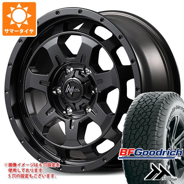 【タイヤ交換対象】ミツビシ エクリプスクロス GK系用 サマータイヤ BFグッドリッチ トレールテレーンT/A 225/65R17 102T アウトラインホワイトレター ナイトロパワー M7 ファランクス 7.0-17 タイヤホイール4本セット