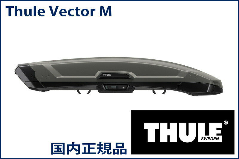 THULE ルーフボックス(ジェットバッグ) Vector M チタンマット TH6132 スーリー ベクターM 代金引換不..