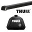 THULE ランドローバー フリーランダー 3ドア ルーフレール付 99〜06 ルーフキャリア取付1台分セット TH710410+TH7121【沖縄・離島発送不可】