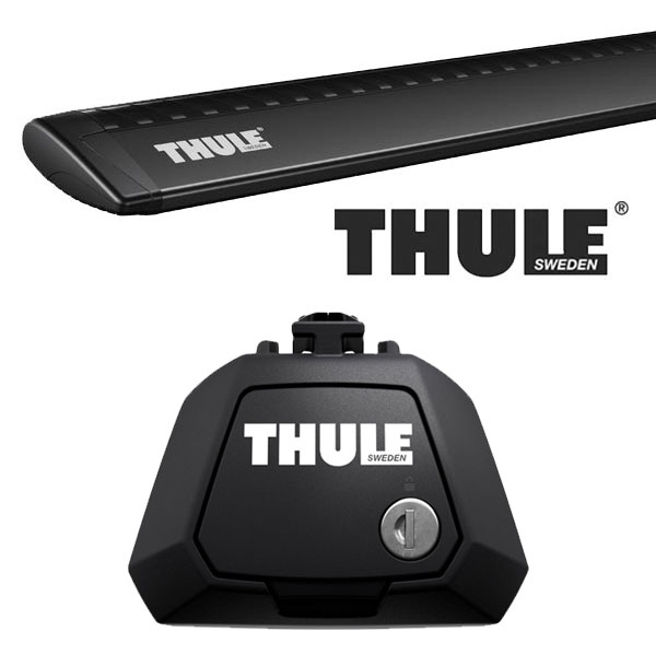 THULE ランチア ムーザ ルーフレール付 08〜 ルーフキャリア取付1台分セット TH710410+TH7113B【沖縄・離島発送不可】