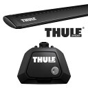 THULE メルセデスベンツ Cクラスワゴン (W203)ルーフレール付 01〜 ルーフキャリア取付1台分セット TH710410+TH7112B【沖縄・離島発送不可】