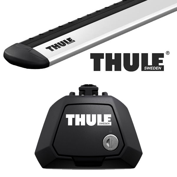 THULE メルセデスベンツ Vクラス ビアノ/ヴィト ルーフレール付 04〜 ルーフキャリア取付1台分セット TH710410+TH7115【沖縄・離島発送不可】