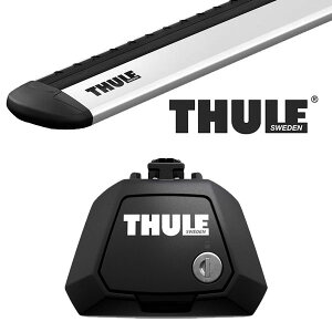 THULE メルセデスベンツ GLK ルーフレール付 08〜 ルーフキャリア取付1台分セット TH710410+TH7113【沖縄・離島発送不可】