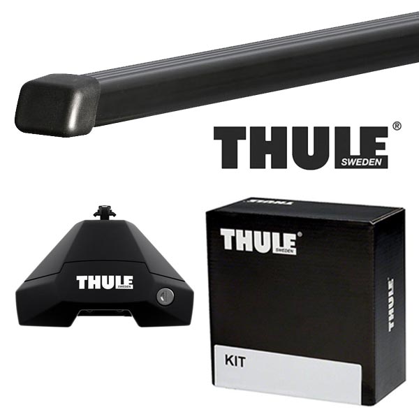 THULE ミツビシ アウトランダー ルーフレールなし R3/12〜 ルーフキャリア取付1台分セット TH7105+TH7123+THKIT5353【沖縄・離島発送不可】