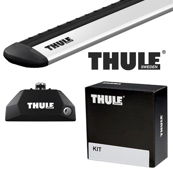 THULE ボルボ V60クロスカントリー ダイレクトルーフレール付 18〜 ルーフキャリア取付1台分セット TH7106+TH7112+THKIT6010