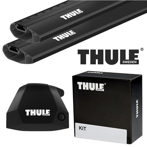 THULE マツダ CX-5 ルーフレールなし H24/2〜 ルーフキャリア取付1台分セット TH7207+TH7214B+THKIT7006【沖縄・離島発送不可】