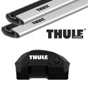 THULE メルセデスベンツ GLクラス ルーフレール付 06〜 ルーフキャリア取付1台分セット TH7204+TH7213【沖縄・離島発送不可】