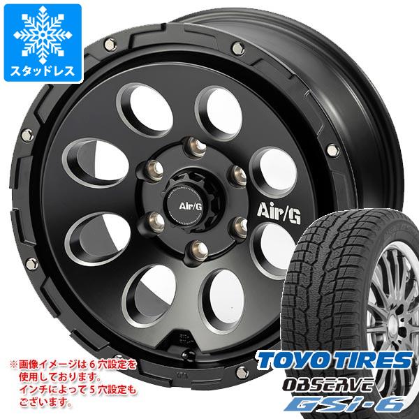 【タイヤ交換対象】ランドクルーザー プラド 150系用 スタッドレス トーヨー オブザーブ GSi-6 265/65R17 112Q エアージー マッシヴ タイヤホイール4本セット