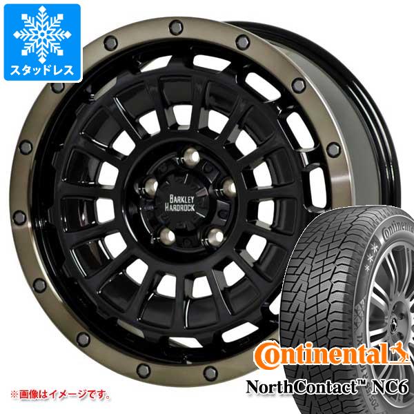 【タイヤ交換対象】T32エクストレイル用 スタッドレス コンチネンタル ノースコンタクト NC6 235/65R17 108T XL バークレイハードロック ローガン タイヤホイール4本セット