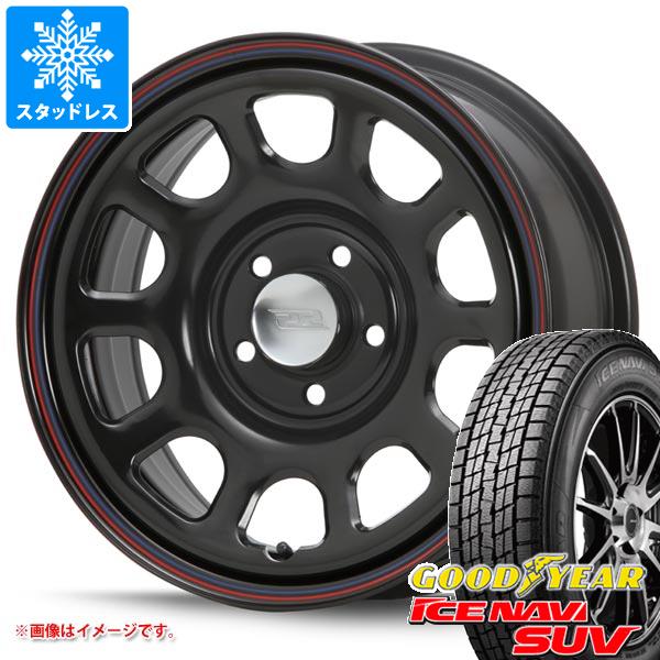 【タイヤ交換対象】スタッドレスタイヤ グッドイヤー アイスナビ SUV 215/65R16 98Q ＆ MLJ デイトナ SS 新型デリカD5対応 7.0-16 タイヤホイール4本セット215/65-16 GOODYEAR ICE NAVI SUV