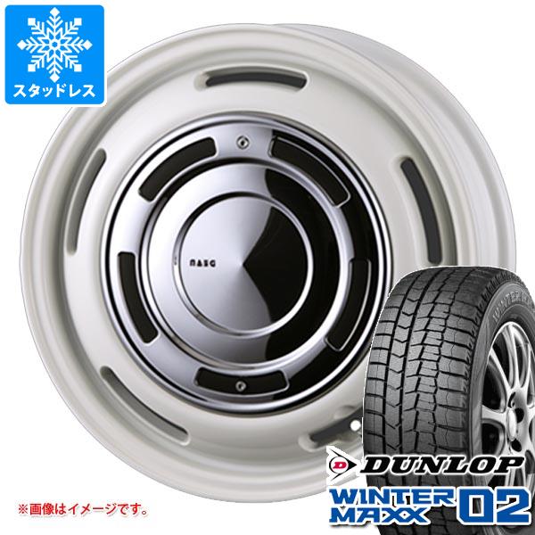 【タイヤ交換対象】スタッドレスタイヤ ダンロップ ウインターマックス02 WM02 165/55R14 72Q ＆ クリムソン ディーンクロスカントリー 軽自動車・あげ軽用 4.5-14 タイヤホイール4本セット165/55-14 DUNLOP WINTER MAXX 02 WM02