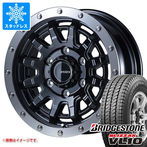 【タイヤ交換対象】ハイエース 200系用 スタッドレス ブリヂストン ブリザック VL10 195/80R15 107/105N エセックス EX-15 タイヤホイール4本セット