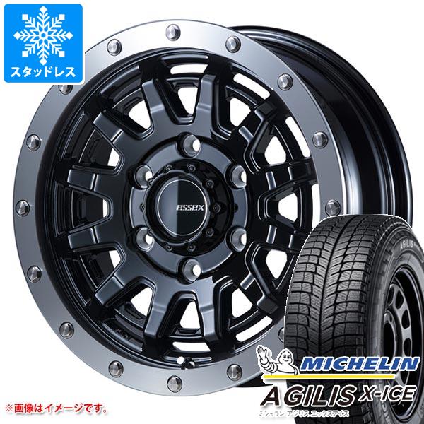 【タイヤ交換対象】ハイエース 200系用 2025年製スタッドレス ミシュラン アジリス エックスアイス 195/80R15LT 107/105R エセックス EX-15 タイヤホイール4本セット