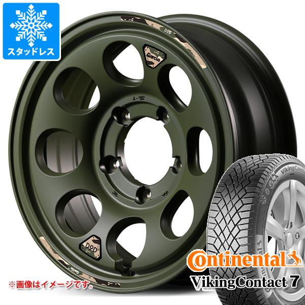 【タイヤ交換対象】5本セット スズキ ジムニーシエラ JB74W用 スタッドレス コンチネンタル バイキングコンタクト7 215/70R16 100T ウシャリン タイヤホイール5本セット