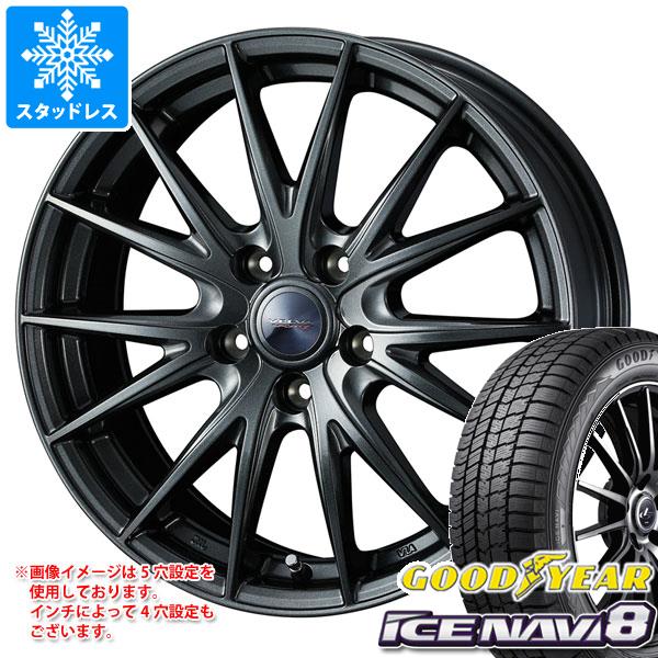 【タイヤ交換対象】クロストレック GU系用 スタッドレス グッドイヤー アイスナビ8 225/60R17 99Q ヴェルヴァ スポルト2 タイヤホイール4本セット