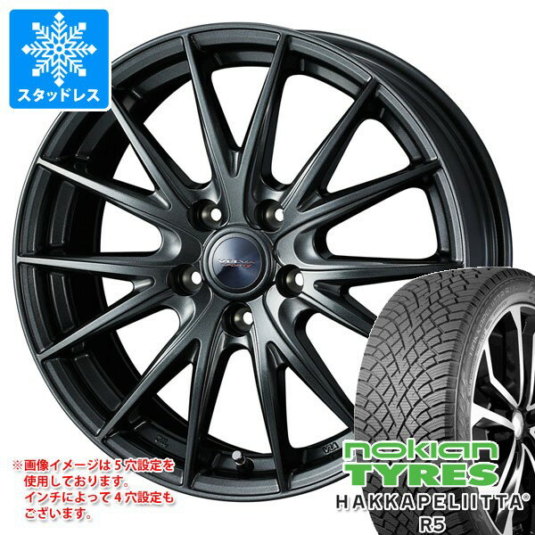 【タイヤ交換対象】BYD ドルフィン ロングレンジ EM2系用 スタッドレス ノキアン ハッカペリッタ R5 205/55R16 94R XL ヴェルヴァ スポルト2 タイヤホイール4本セット