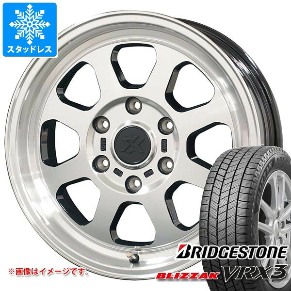 【タイヤ交換対象】トヨタ ハイエース 200系用 スタッドレス ブリヂストン ブリザック VRX3 215/70R16 100Q コスミック クロスブラッド XB02 タイヤホイール4本セット