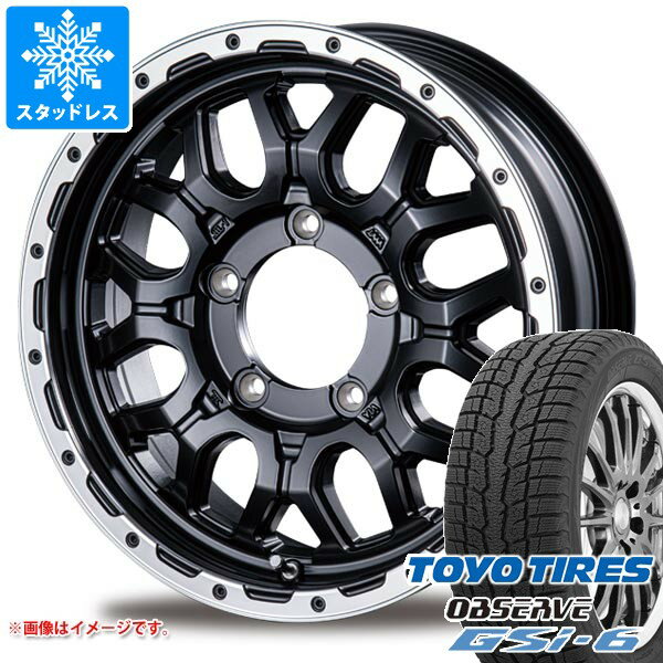 【タイヤ交換対象】スズキ ジムニーノマド JC74W用 スタッドレス トーヨー オブザーブ GSi-6 215/70R16 100Q インターミラノ マッドバーン XR-800M タイヤホイール4本セット