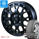 【タイヤ交換対象】スタッドレスタイヤ ブリヂストン W300 145/80R12 80/78N (145R12 6PR相当) ＆ ドゥオール フェニーチェ クロス XC8 4.0-12 タイヤホイール4本セット145/80-12 BRIDGESTONE W300