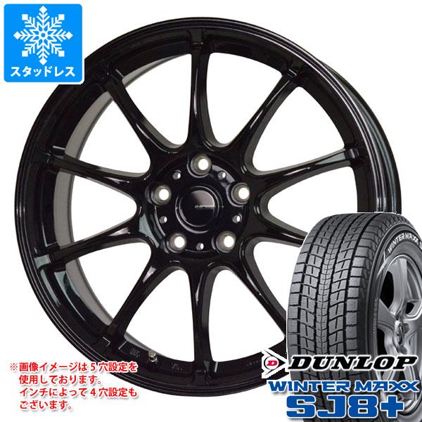 【タイヤ交換対象】スタッドレスタイヤ ダンロップ ウインターマックス SJ8 プラス 235/60R18 107Q XL ＆ ジースピード G-07 7.5-18 タイヤホイール4本セット235/60-18 DUNLOP WINTER MAXX SJ8+