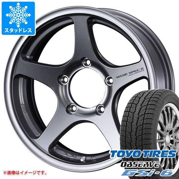 【タイヤ交換対象】5本セット スズキ ジムニーノマド JC74W用 スタッドレス トーヨー オブザーブ GSi-6 215/70R16 100Q ハセスペック2 タイヤホイール5本セット