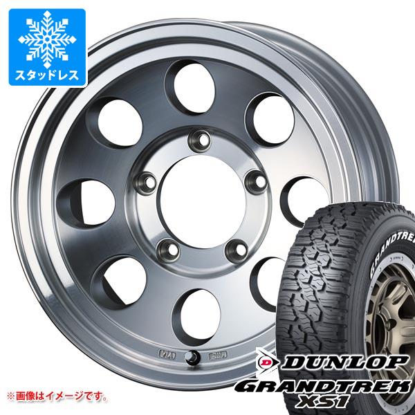 【タイヤ交換対象】スズキ ジムニーノマド JC74W用 スタッドレス ダンロップ グラントレック XS1 185/85R16 105/103L LT ホワイトレター ジムライン タイプ2 タイヤホイール4本セット