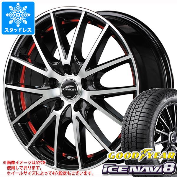 【タイヤ交換対象】クロストレック GU系用 スタッドレス グッドイヤー アイスナビ8 225/55R18 98Q シュナイダー RX27 タイヤホイール4本セット