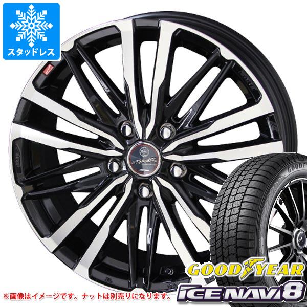 【タイヤ交換対象】クロストレック GU系用 スタッドレス グッドイヤー アイスナビ8 225/60R17 99Q スマック クレスト タイヤホイール4本セット