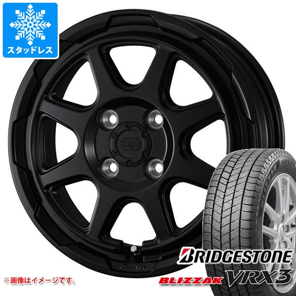 【タイヤ交換対象】キャリイ DA16T用 スタッドレス ブリヂストン ブリザック VRX3 165/65R15 81Q スタットベルク タイヤホイール4本セット