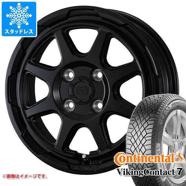 【タイヤ交換対象】キャリイ DA16T用 スタッドレス コンチネンタル バイキングコンタクト7 165/60R15 81T XL スタットベルク タイヤホイール4本セット