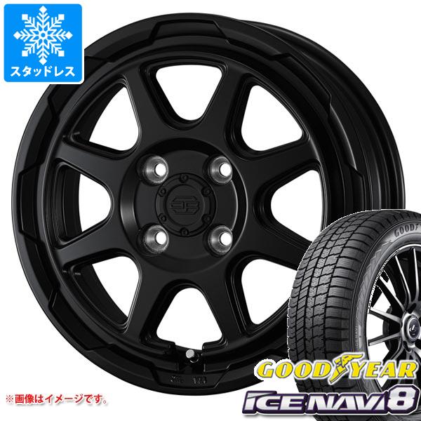 【タイヤ交換対象】キャリイ DA16T用 スタッドレス グッドイヤー アイスナビ8 165/60R15 77Q スタットベルク タイヤホイール4本セット