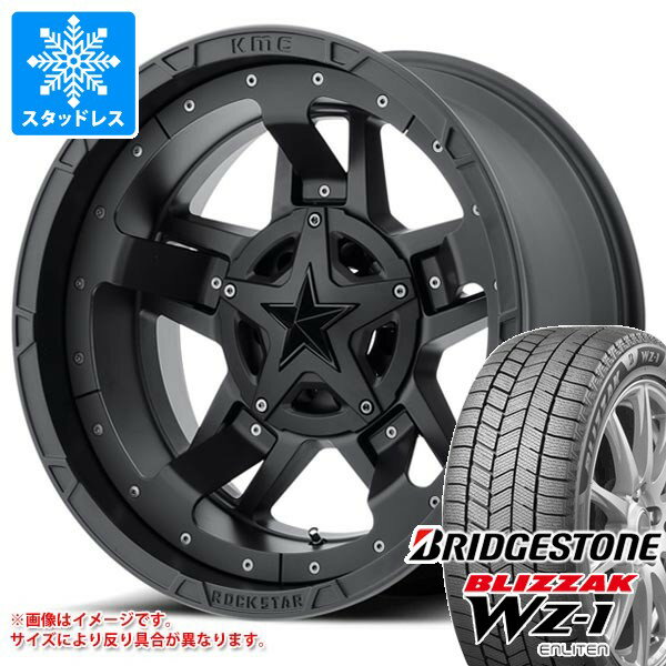 【タイヤ交換対象】トヨタ ハイラックス 120系用 スタッドレス ブリヂストン ブリザック WZ-1 265/65R17 112Q 2025年10月発売サイズ KMC XD827 ロックスター3 タイヤホイール4本セット