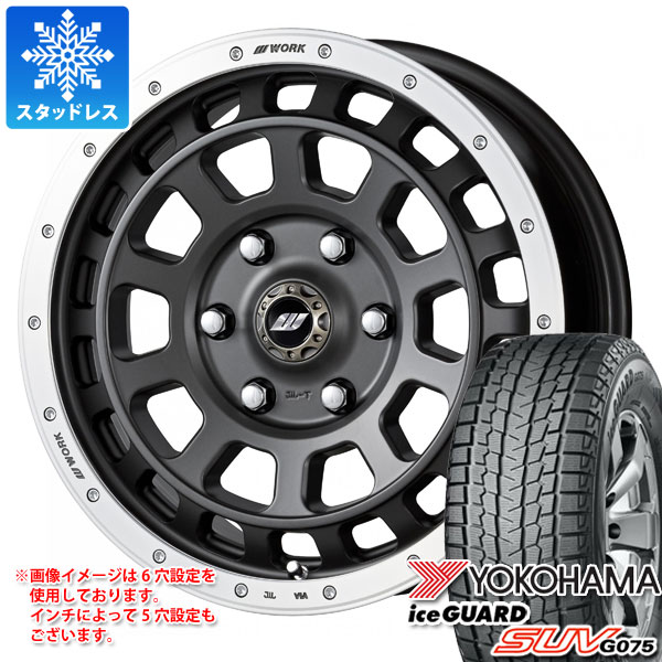 【タイヤ交換対象】ハイラックス 120系用 スタッドレス ヨコハマ アイスガード SUV G075 265/65R17 112Q ワーク クラッグ T-グラビック タイヤホイール4本セット