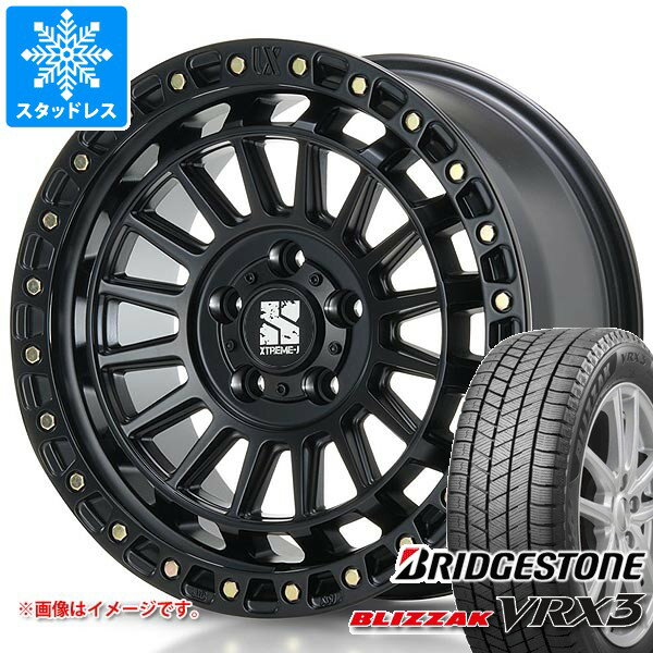 【タイヤ交換対象】ジープ ラングラー JK/JL系用 スタッドレス ブリヂストン ブリザック VRX3 265/65R18 114Q MLJ エクストリームJ XJ08 タイヤホイール4本セット
