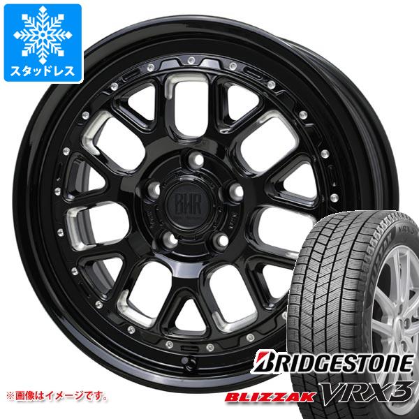 【タイヤ交換対象】アウトランダー GF/GG系用 スタッドレス ブリヂストン ブリザック VRX3 225/65R17 102Q バークレイハードロック ヒューロン タイヤホイール4本セット