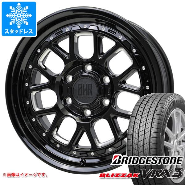 【タイヤ交換対象】NV350キャラバン E26用 スタッドレス ブリヂストン ブリザック VRX3 215/70R16 100Q バークレイハードロック ヒューロン タイヤホイール4本セット