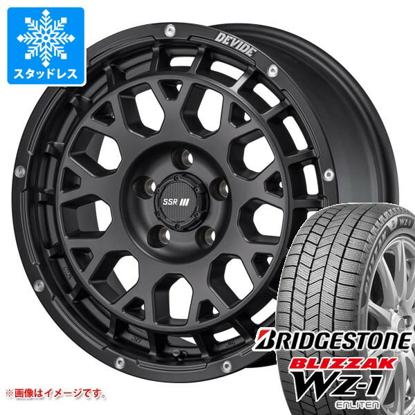【タイヤ交換対象】ミツビシ デリカD5用 スタッドレス ブリヂストン ブリザック WZ-1 235/65R17 108Q XL SSR ディバイド G:M タイヤホイール4本セット