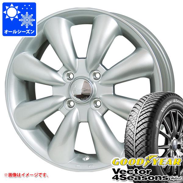 キーワード165/65-14 1656514 05609632 14インチ als1598gy4sehb Vector 4Seasons Hybrid GOODYEAR グットイヤー 正規品 wh1ht18lapkc8 HOT STUFF LaLa Palm KC-8 国産車用 4本セット d85756ht daihatsu daihatu HIJET TRUCK HIJETTRUCK HI-JET HIZET HI-ZET allseasontire タイヤ取付対象 タイヤ取付可能 タイヤ交換可能ホイールスペックホイール名LaLa Palm KC-8ララパーム KC-8タイプ1ピース 国産車用カラーシルバーホワイトセンターキャップ付属ナット無しホイールサイズ備 考4.5-14 4/100 +43適合車情報・掲載の車種は、純正タイヤサイズと一般的なインチアップサイズに基づいたデータです。・車両の年式・型式・グレードなどにより装着サイズが異なる場合があります。・掲載の車種でもホイールサイズ設定により適合しない場合があります。ダイハツハイゼットトラック S500系 ハイゼットトラック (S500系 14/09〜) / トヨタ ピクシストラック (S500系 14/09〜) / スバル サンバートラック (S500系 14/09〜)※乗用規格のため、車検非対応ナットについてトヨタ、ホンダ、ミツビシ、レクサスなどの一部車種は純正ナットが使用できません。ホイールセットをご購入される方は同時にナットのご購入をおすすめいたします。ナットのサイズや個数につきましては当店でお車に合わせて最適なものをご用意いたします。