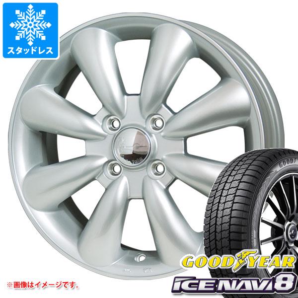 【タイヤ交換対象】エブリイワゴン DA17W用 スタッドレス グッドイヤー アイスナビ8 155/70R13 75Q ララパーム KC-8 タイヤホイール4本セット