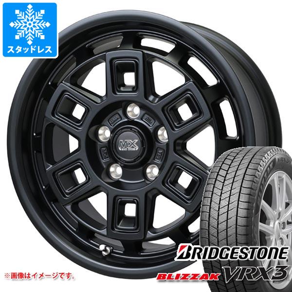 【タイヤ交換対象】T31エクストレイル用 スタッドレス ブリヂストン ブリザック VRX3 215/65R16 98Q マッドクロス アイヴァー タイヤホイール4本セット