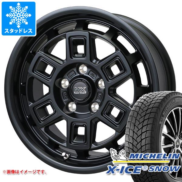 【タイヤ交換対象】デリカD5用 2024年製 スタッドレス ミシュラン エックスアイススノー SUV 235/65R17 108T XL マッドクロス アイヴァー タイヤホイール4本セット
